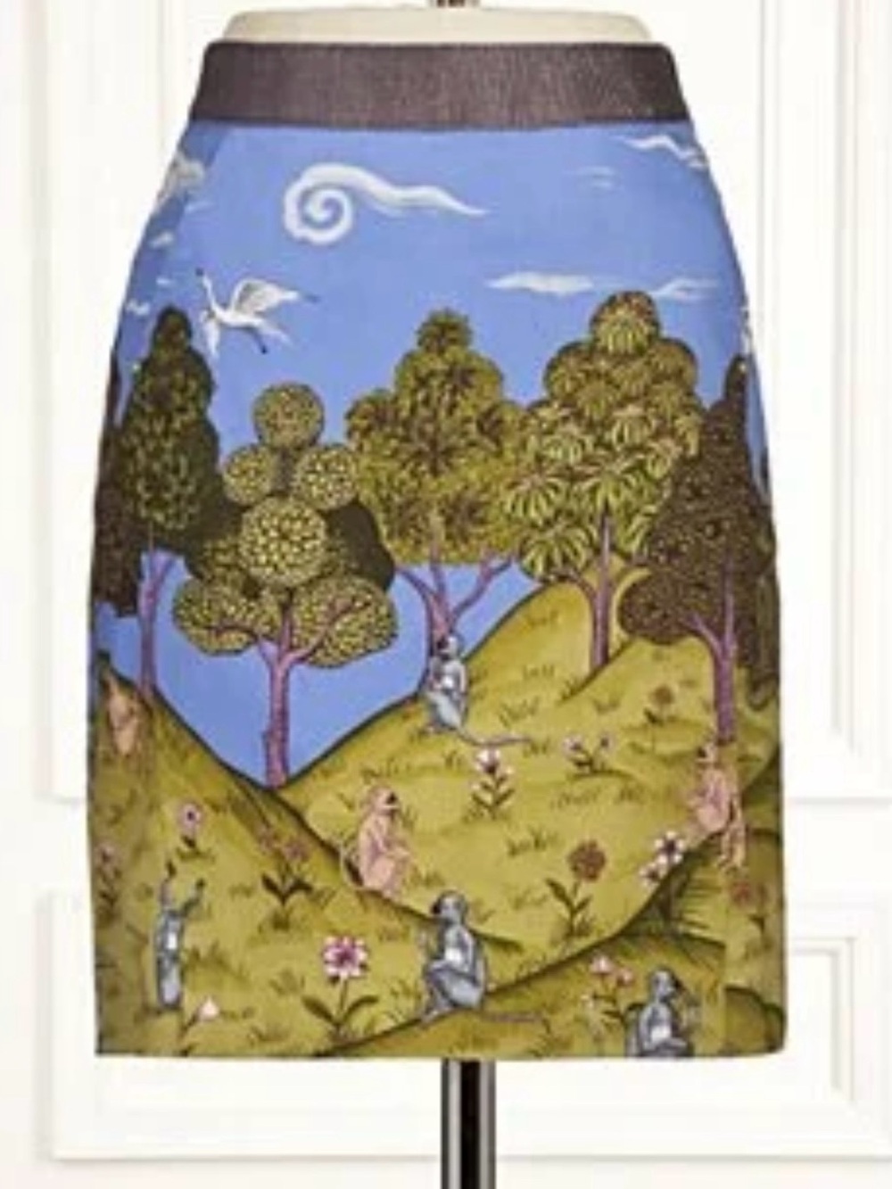 Anthropologie Leifsdottir "Simian Tableau" Mini Skirt